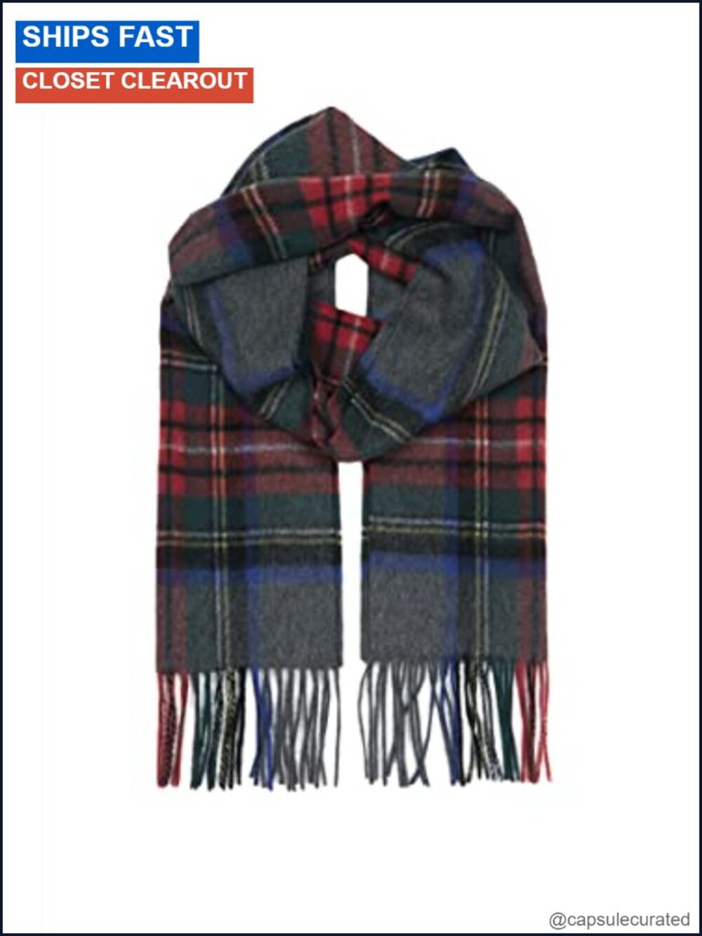 100% Cashmere Women's Scarf Fringed Wrap Lightweight Winter